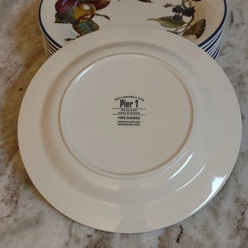 4 Pier 1 MACINTOSH Salad Plates